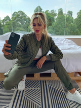 Zarelle – Damen Steppjacke mit Reißverschluss vorne