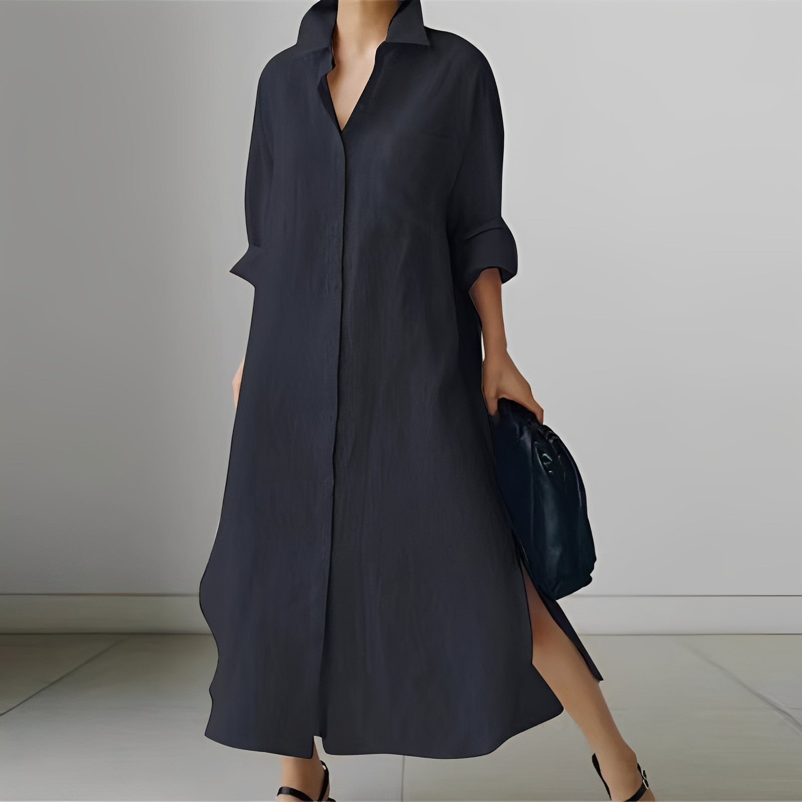 Nicky – Vestido Camisa Casual Oversized Feminino