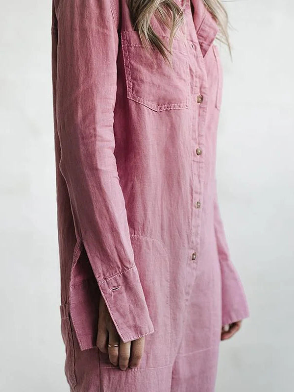Amandine - Casual jumpsuit med lange ærmer