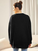 Alenya – Damen Oversize Cardigan mit V-Ausschnitt und Knopfverschluss