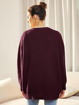 Alenya – Damen Oversize Cardigan mit V-Ausschnitt und Knopfverschluss