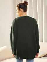 Alenya – Damen Oversize Cardigan mit V-Ausschnitt und Knopfverschluss