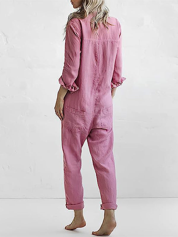 Amandine - Casual jumpsuit med lange ærmer