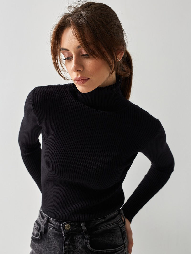 Alvera - Kvinders klassiske højhalset sweater