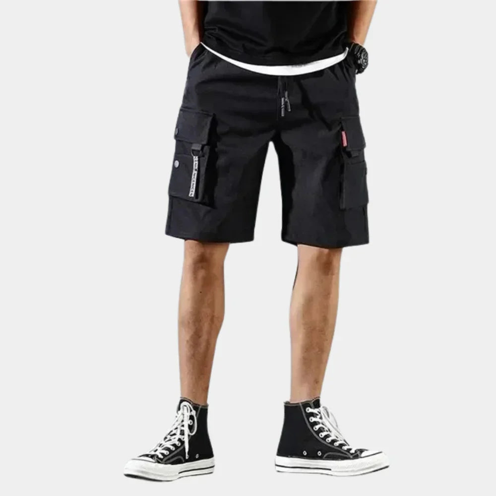 Marino – Pantalones cortos cargo para hombre