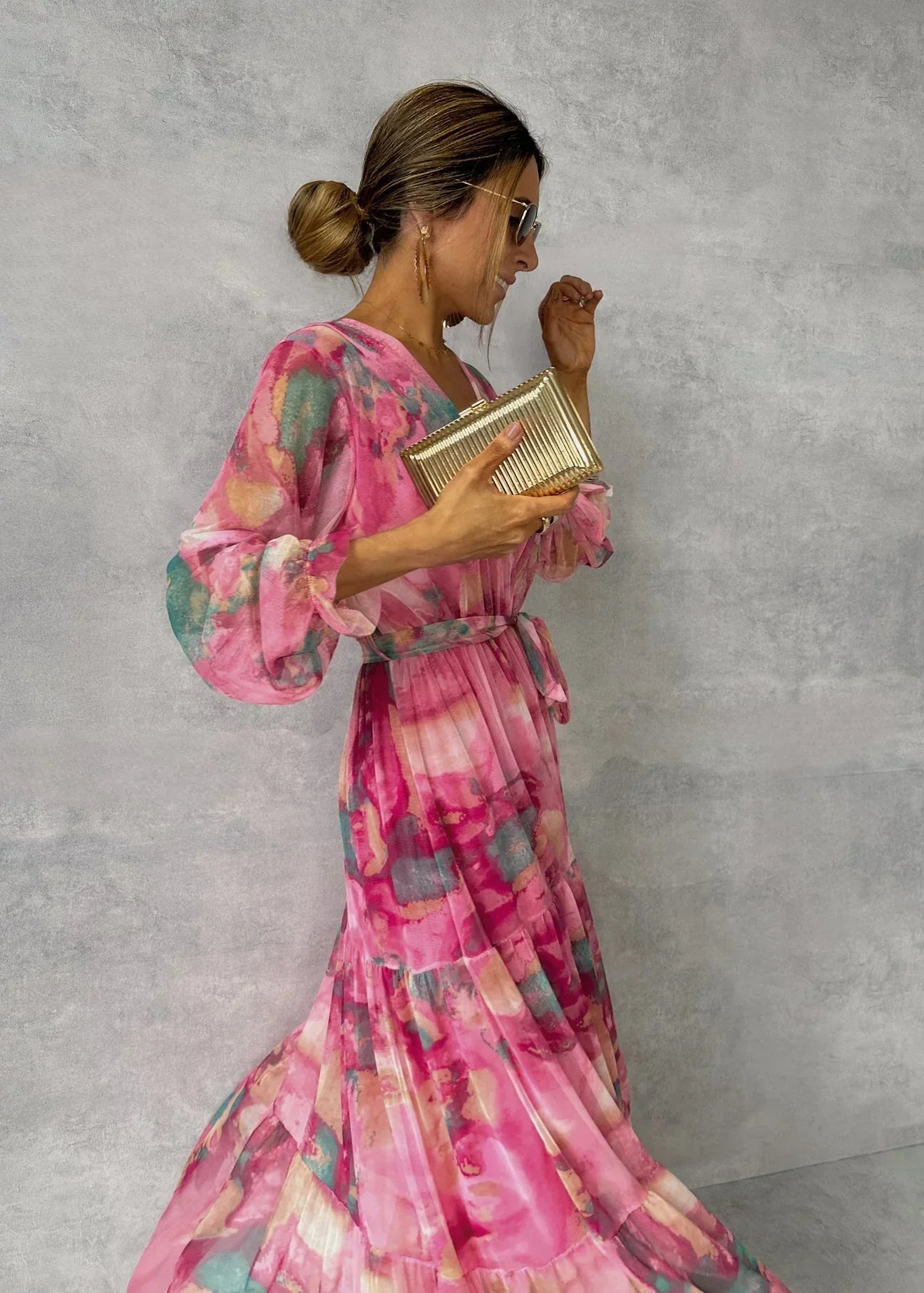 Naomi - Elegant maxi lang kjole