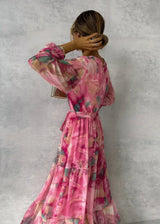 Naomi  - Elegantes langes Maxikleid
