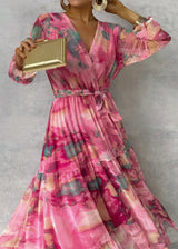 Naomi  - Elegantes langes Maxikleid