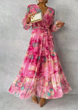 Naomi  - Elegantes langes Maxikleid