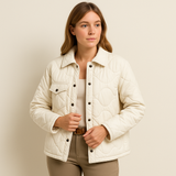 Orlena – Damen Steppjacke mit Knöpfen