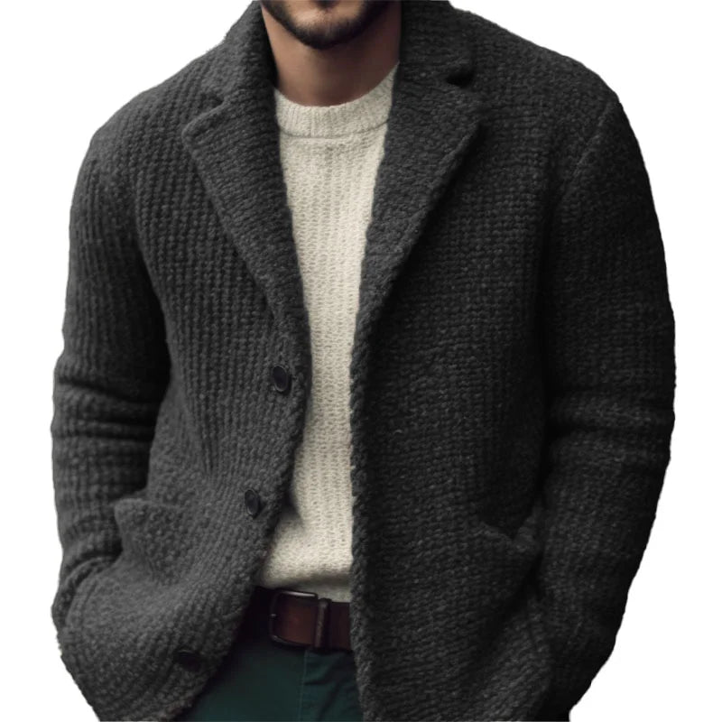 Kenric – Cardigan de Malha com Botões para Homem