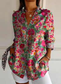 Lyssandra - Blomstret damebluse