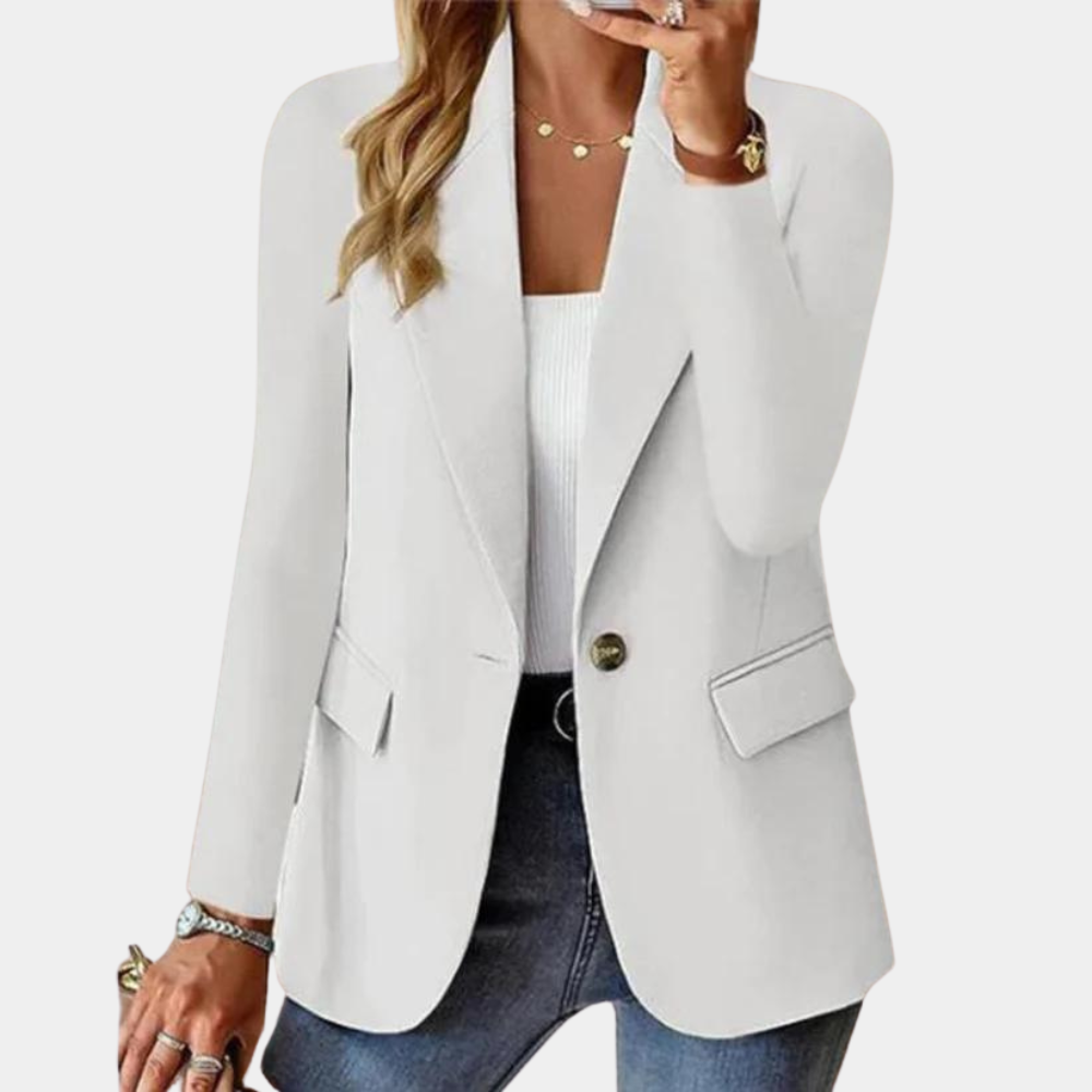 Elsinora – Women’s Single Button Blazer With Classic Lapel