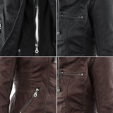 Ardena - Womens Weatherproof Faux Leather Jacket With Hood
