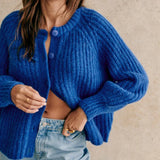 Marielle – Damen Winter-Strickcardigan aus Wolle