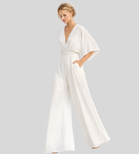 Ash – Let jumpsuit til kvinder med vide ben og V-hals