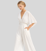 Ash – Let jumpsuit til kvinder med vide ben og V-hals