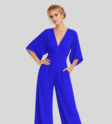 Ash – Let jumpsuit til kvinder med vide ben og V-hals