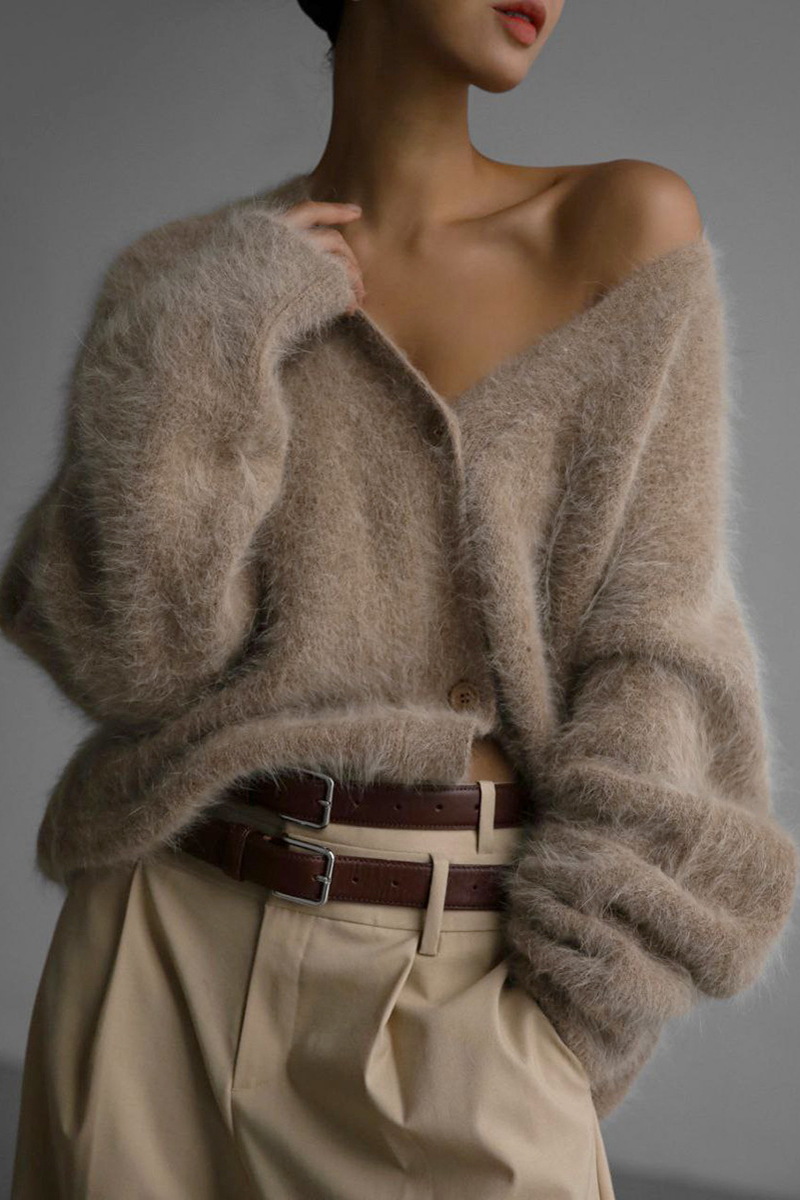 Cardigan Morbido e Ampio | Maglia Soffice | Accogliente e Elegante