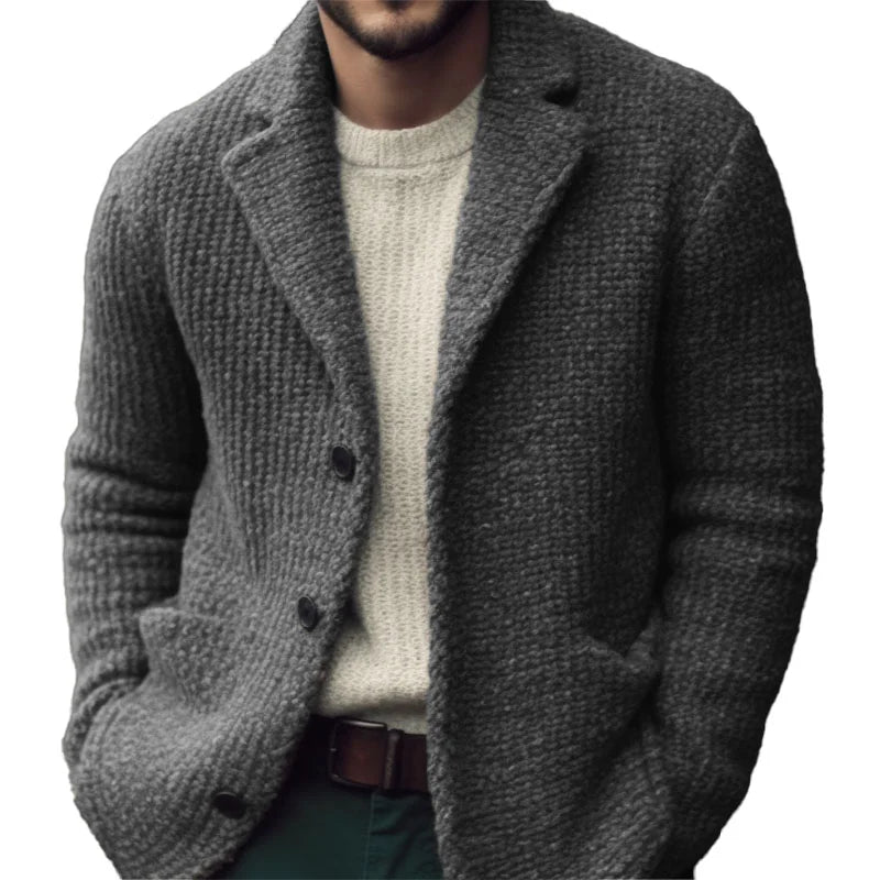 Kenric – Cardigan de Malha com Botões para Homem