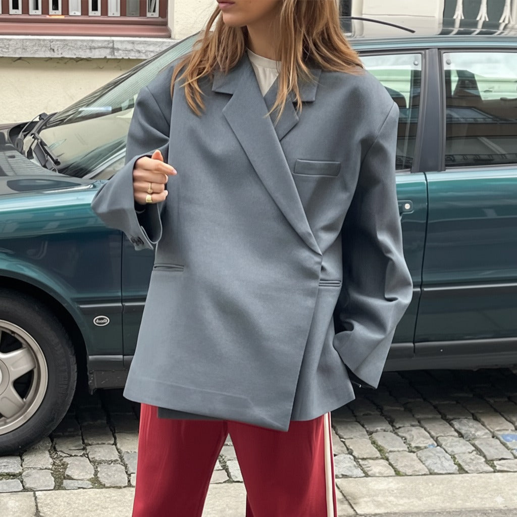 Valenza – Dameblazer med stor krave