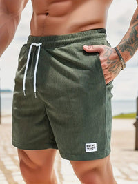 Marvello - Herre badeshorts med elastisk talje og snøre