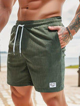 Marvello - Herre badeshorts med elastisk talje og snøre