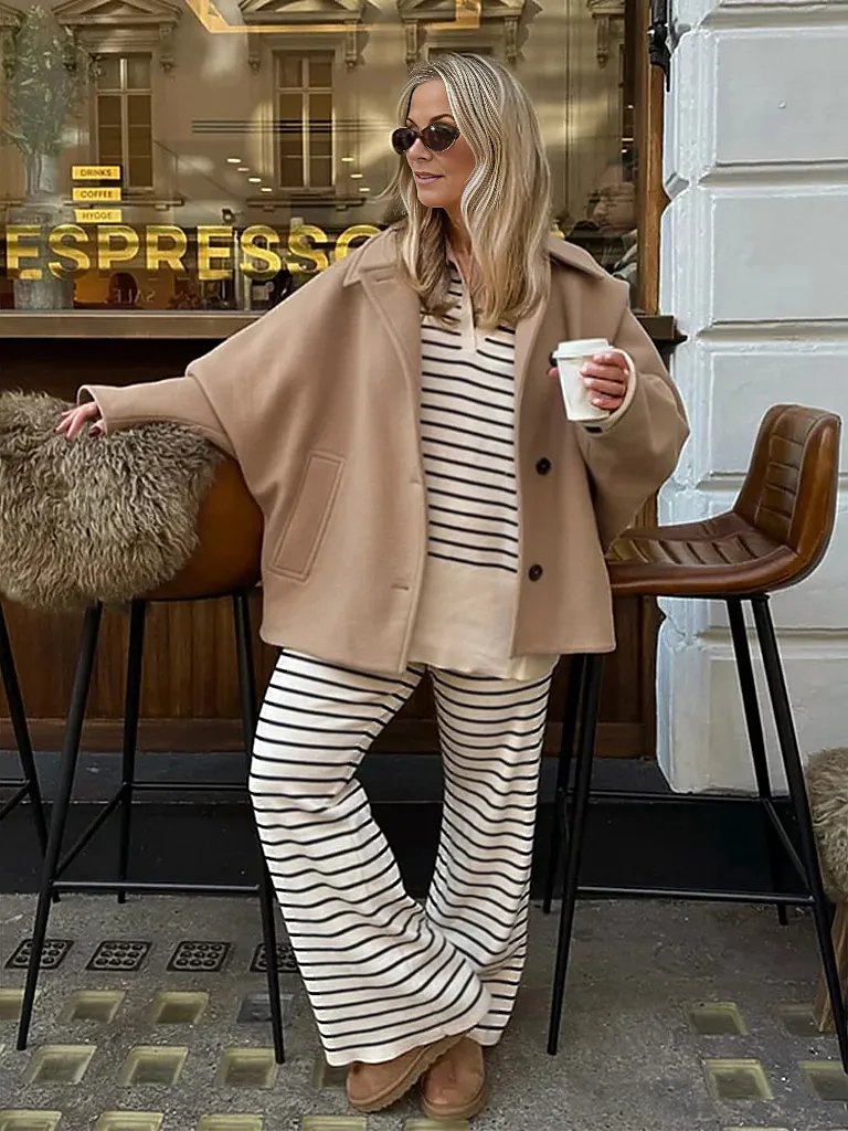 Calvera – Veste ample pour femme en mélange de laine