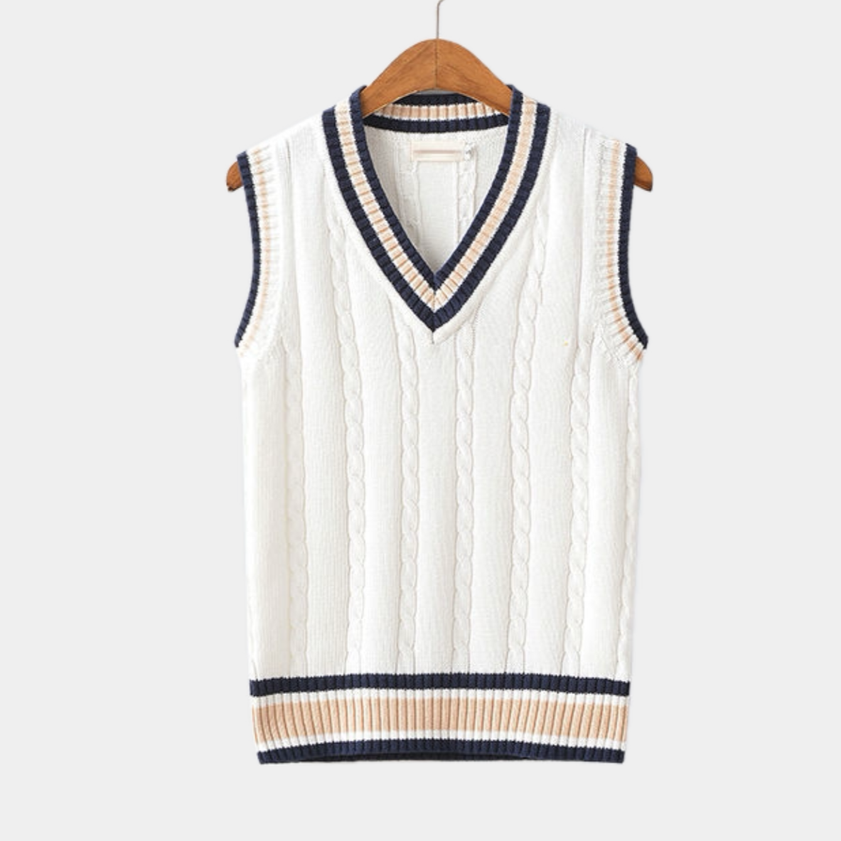 Brennor – Klassisk V-hals herre strikket sweatervest