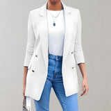Marise – Kvinders lang dobbeltradet blazer