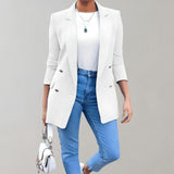Marise – Kvinders lang dobbeltradet blazer