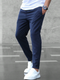 Ronviero – Pantalones Deportivos Ajustados para Hombre con Cordón