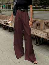 Maren | Pantalon pour femmes | Large uni sans ceinture