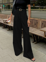 Maren | Pantalon pour femmes | Large uni sans ceinture