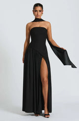 Lozendra - Robe Maxi Fluide Sans Bretelles