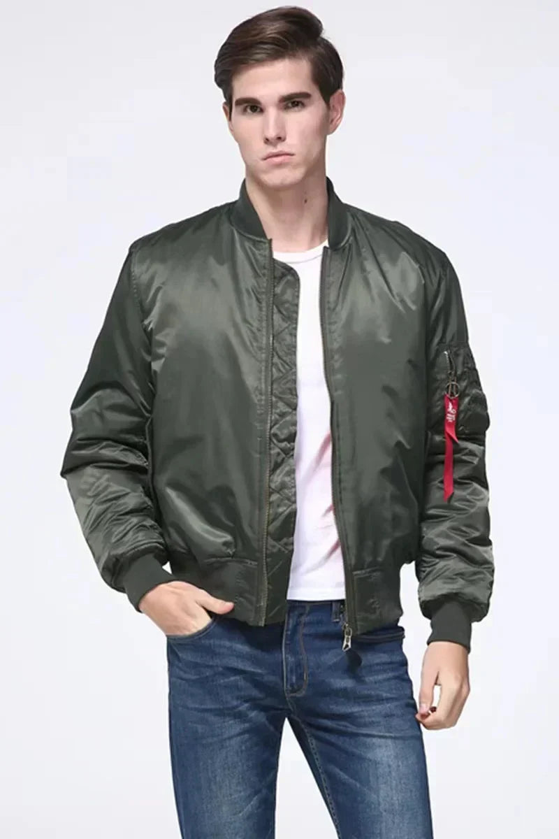 Ardeno - Giacca Bomber Unisex con Chiusura a Zip