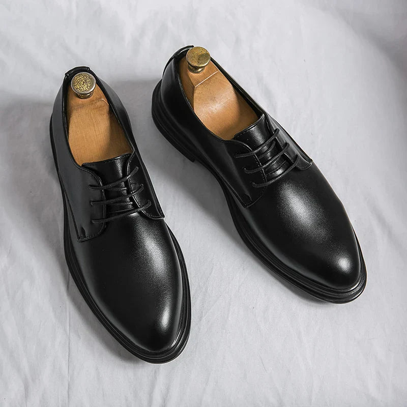 Nario – Mens Patent Derby Dress Shoes