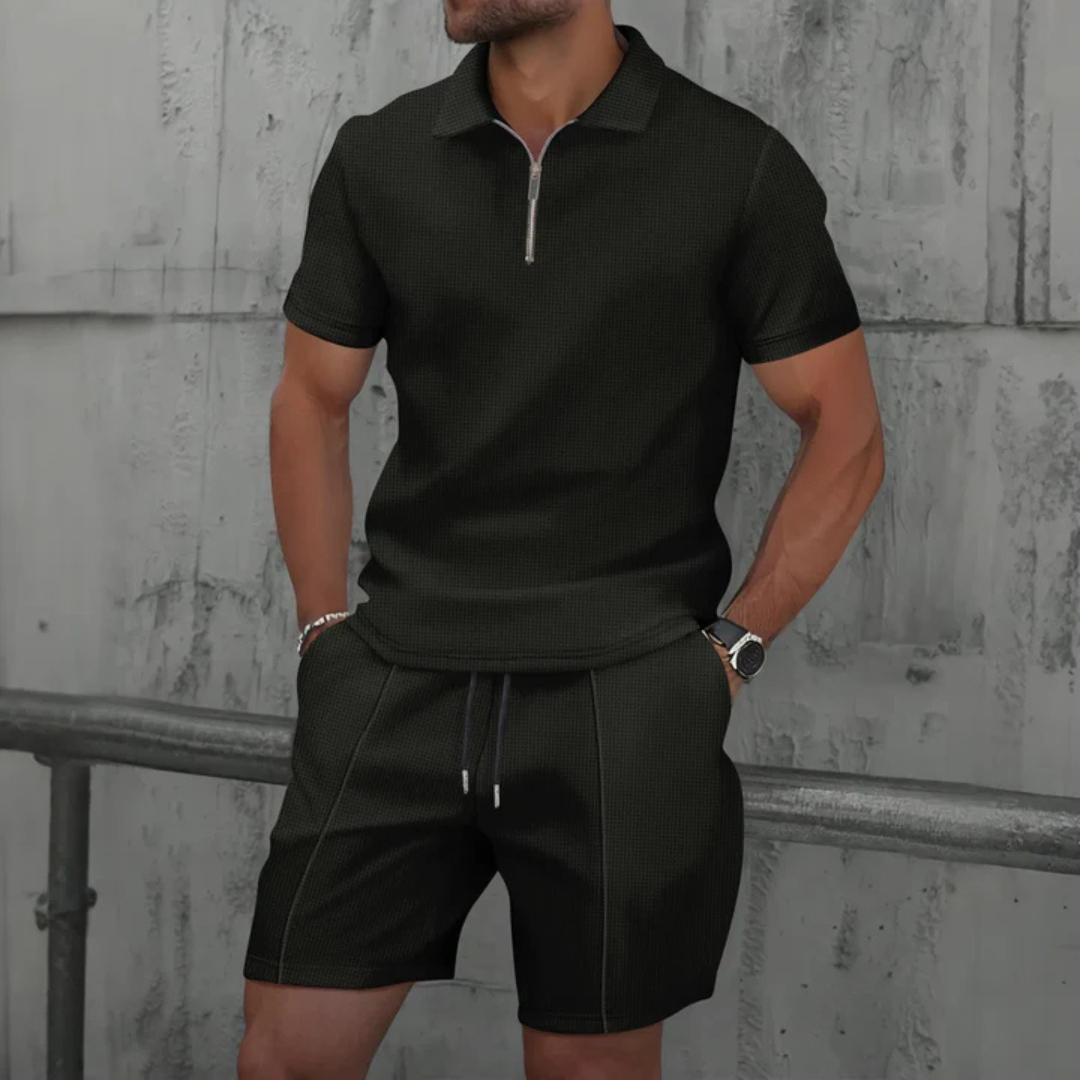 Joey - sada pánských polo šortek na zip