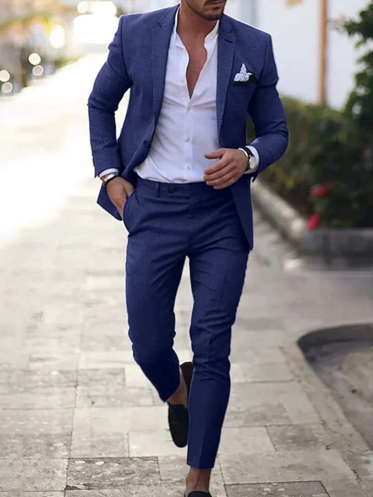 Michael | Herresæt | Skræddersyet Jakke & Bukser Formelt Snit