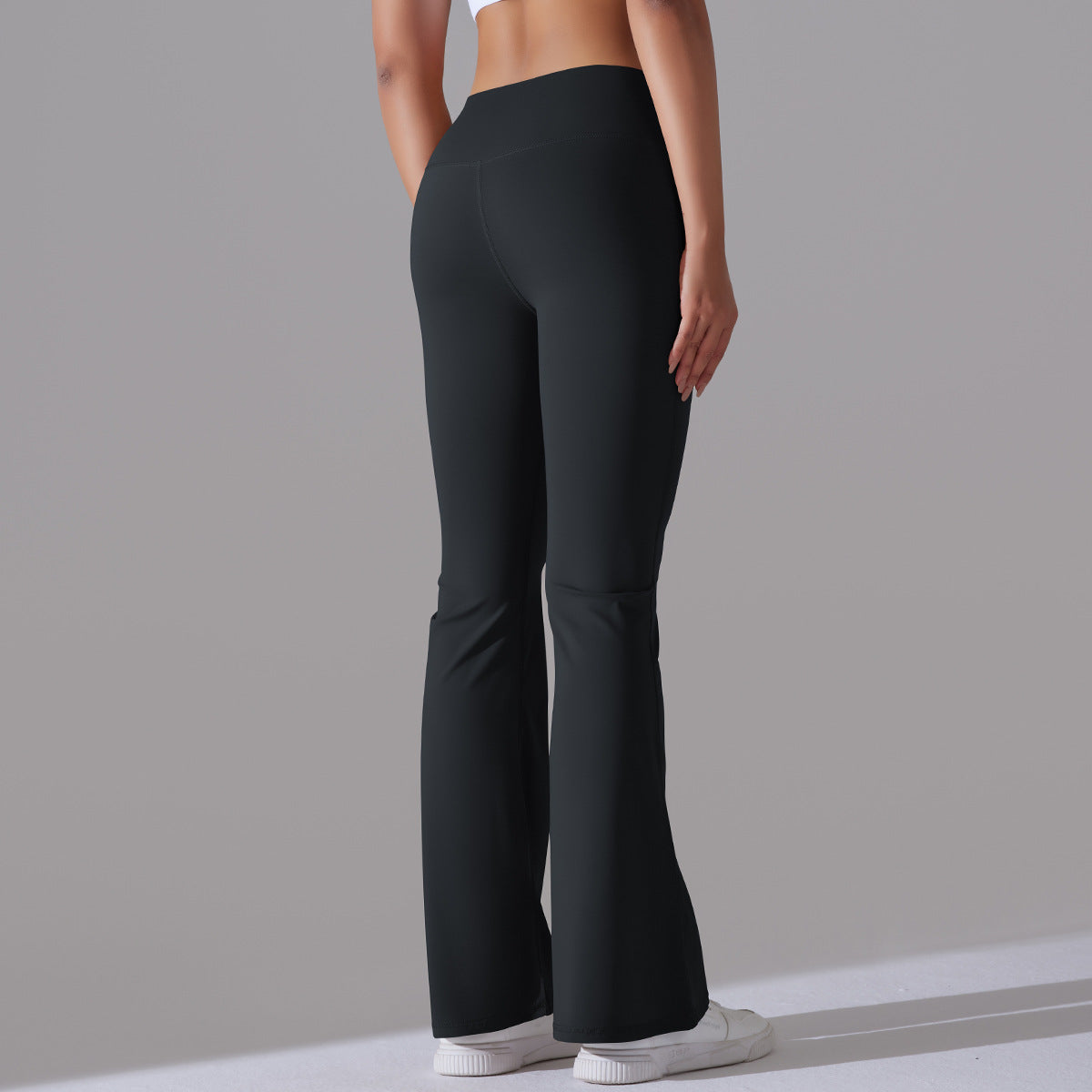 Nianna - Leggings fitness a vita alta svasati