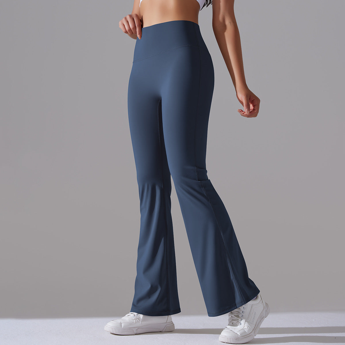 Nianna - Leggings fitness a vita alta svasati