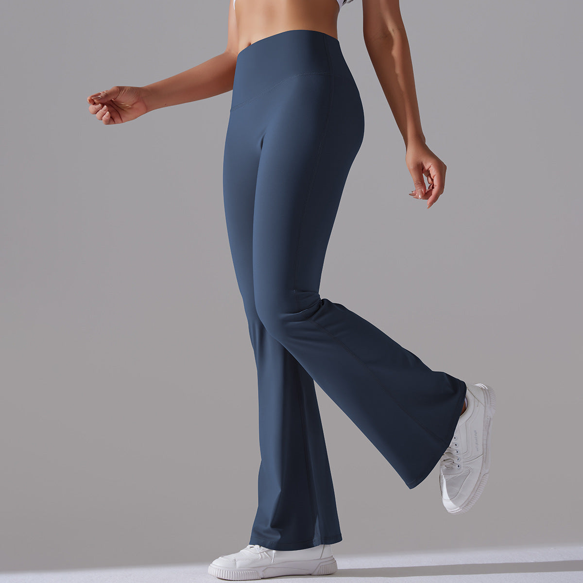 Nianna - Leggings fitness a vita alta svasati