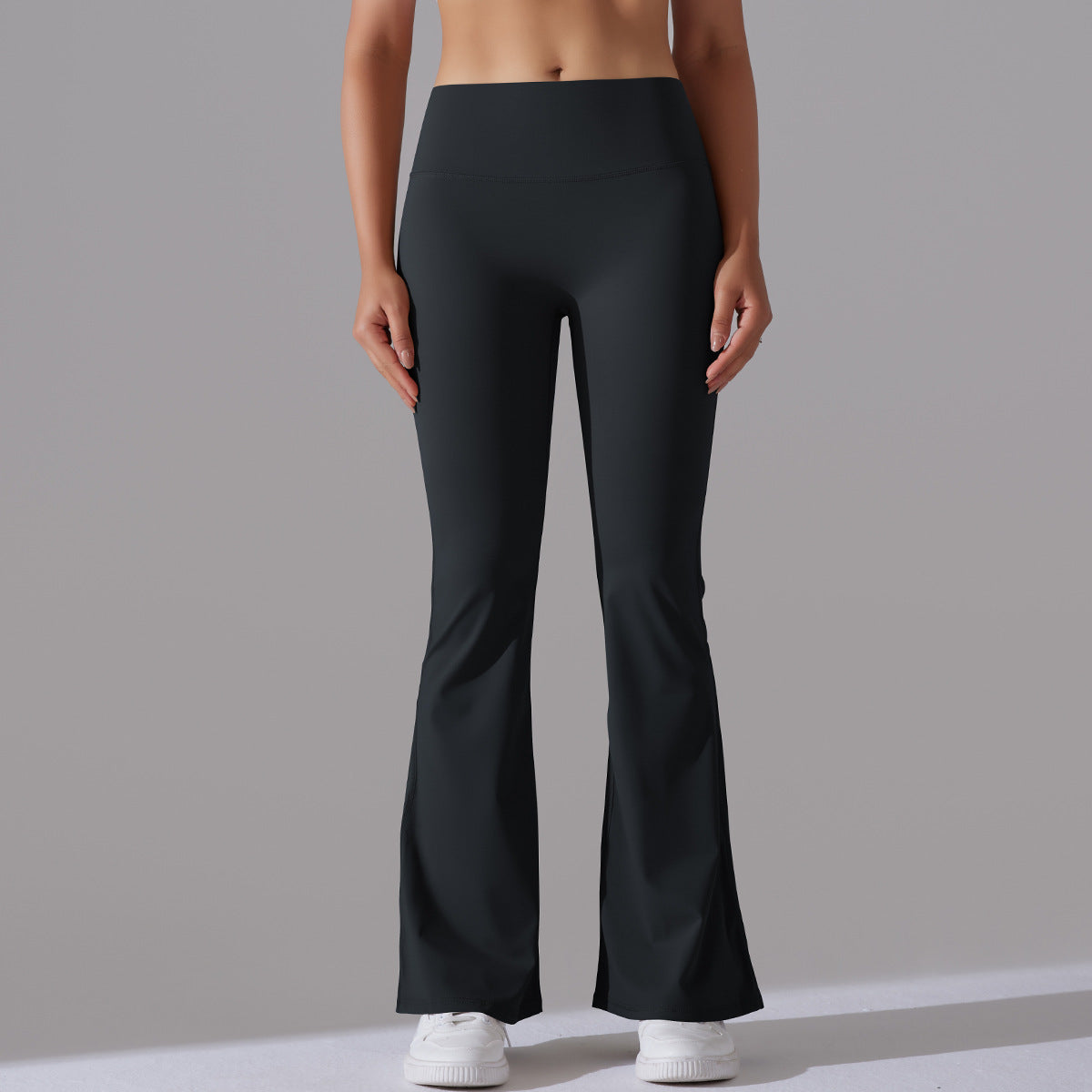 Nianna - Leggings fitness a vita alta svasati