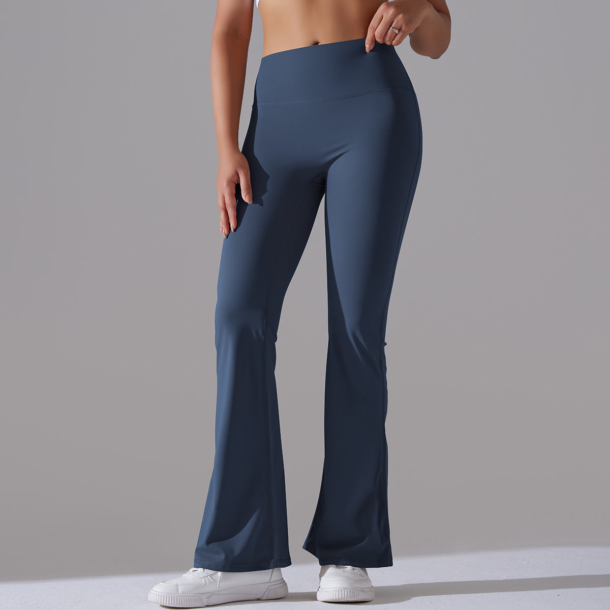 Nianna - Leggings fitness a vita alta svasati