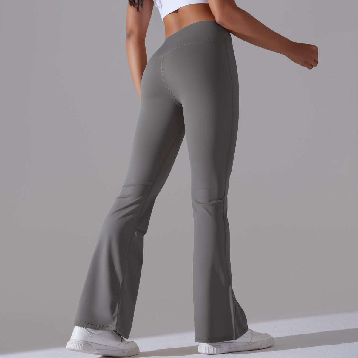 Nianna - Leggings fitness a vita alta svasati
