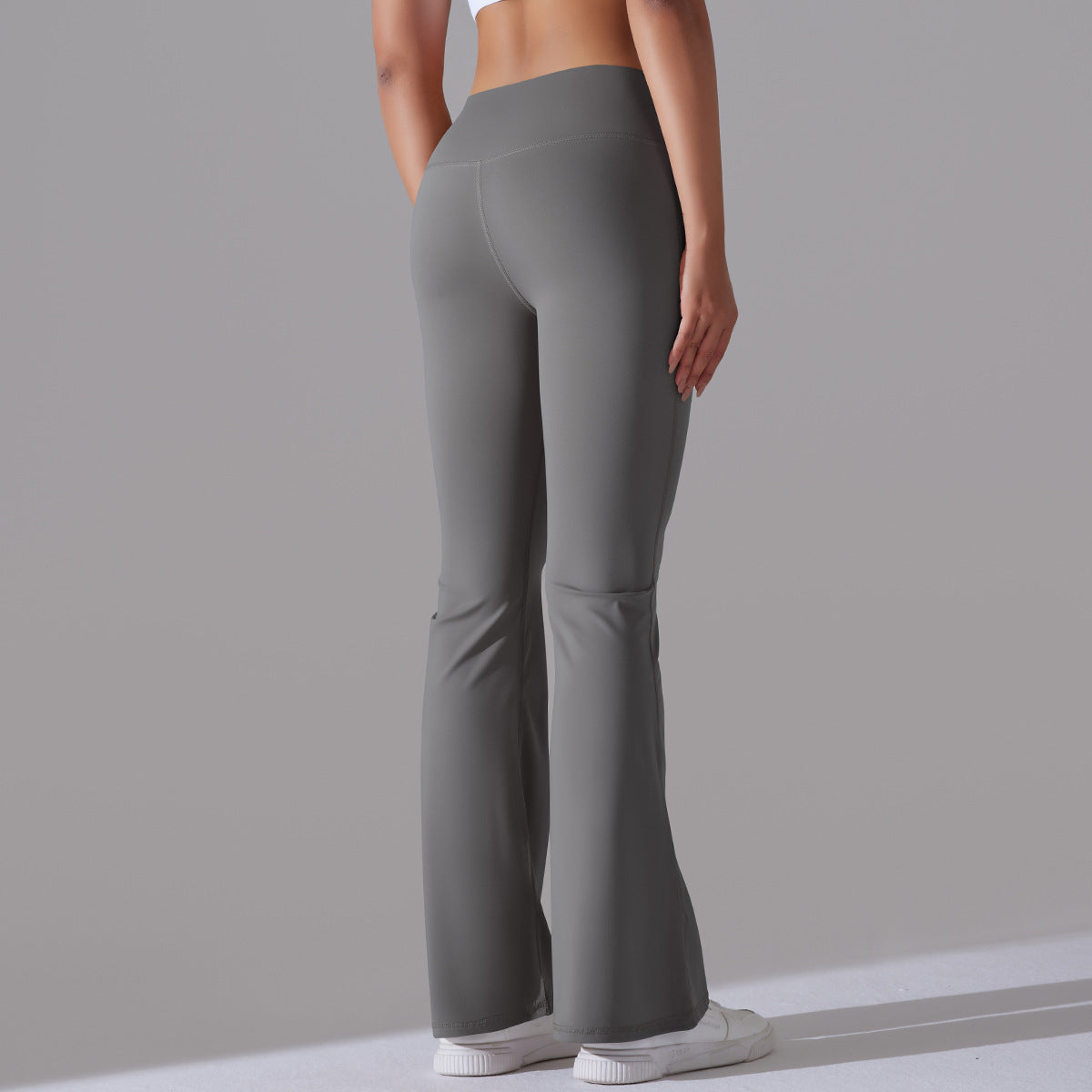 Nianna - Leggings fitness a vita alta svasati
