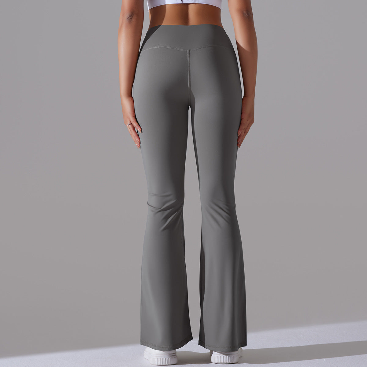 Nianna - Leggings fitness a vita alta svasati