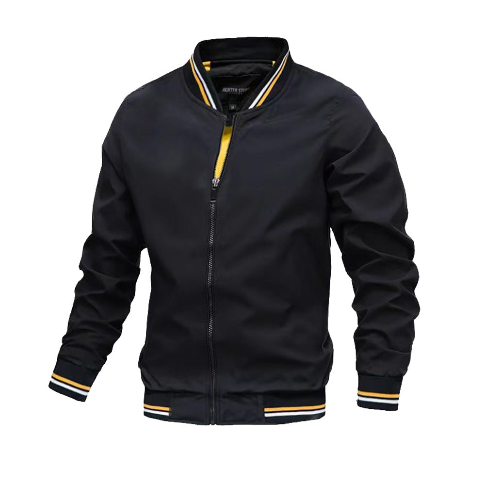 Taviero – Giacca Bomber Leggera con Colletto alla Coreana