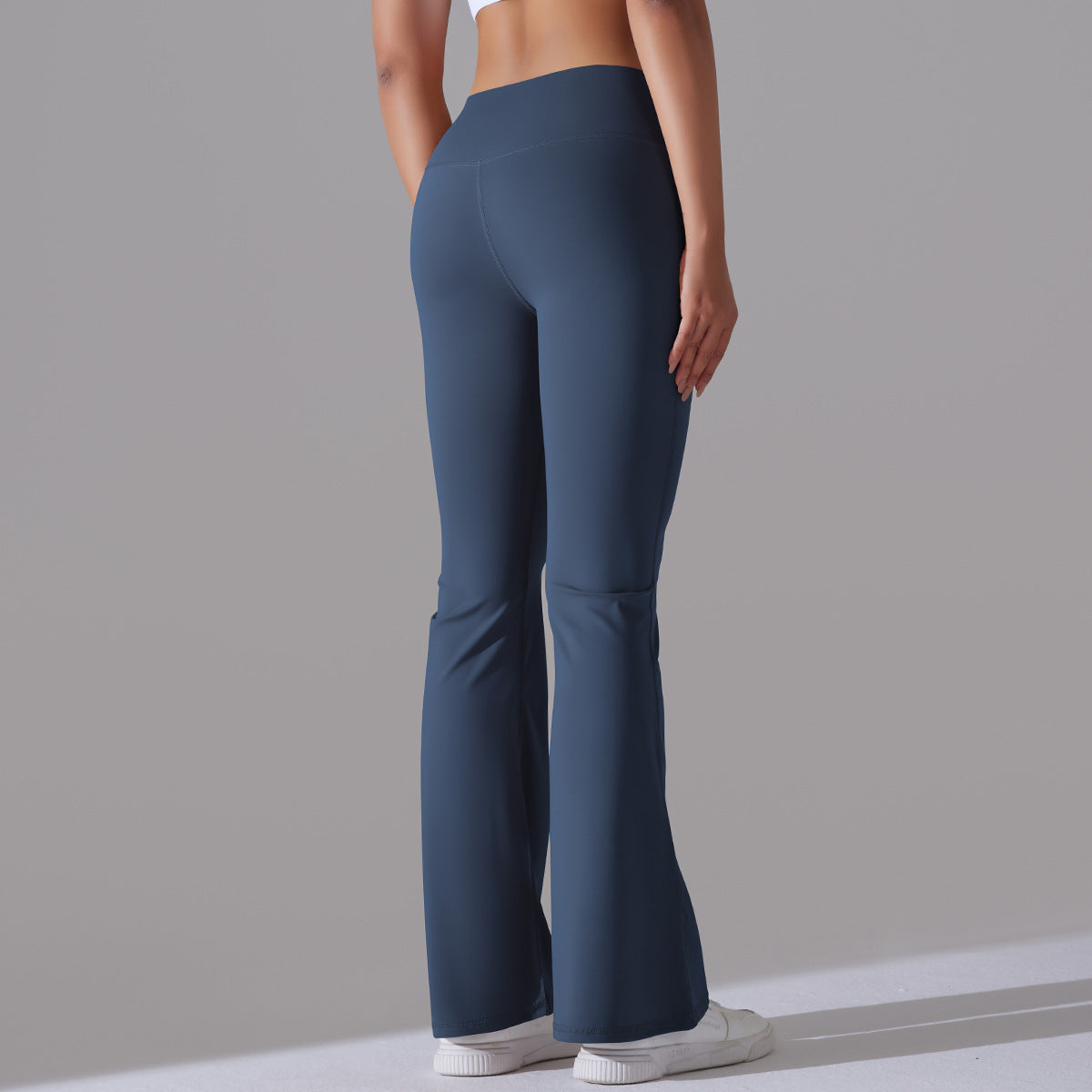 Nianna - Leggings fitness a vita alta svasati