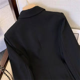Aurevina – Zweireihiger Blazer mit goldenen Knöpfen